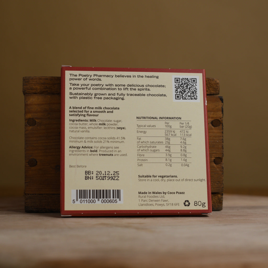 Poetry Pharmacy Chocolate: First Aid
