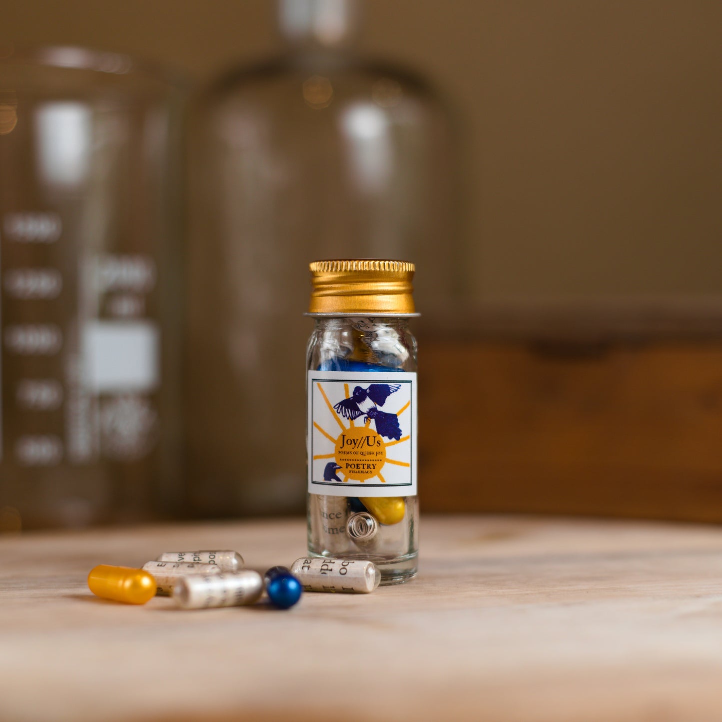 Joy//Us Poems of Queer Joy - Book + Pill Bottle bundle