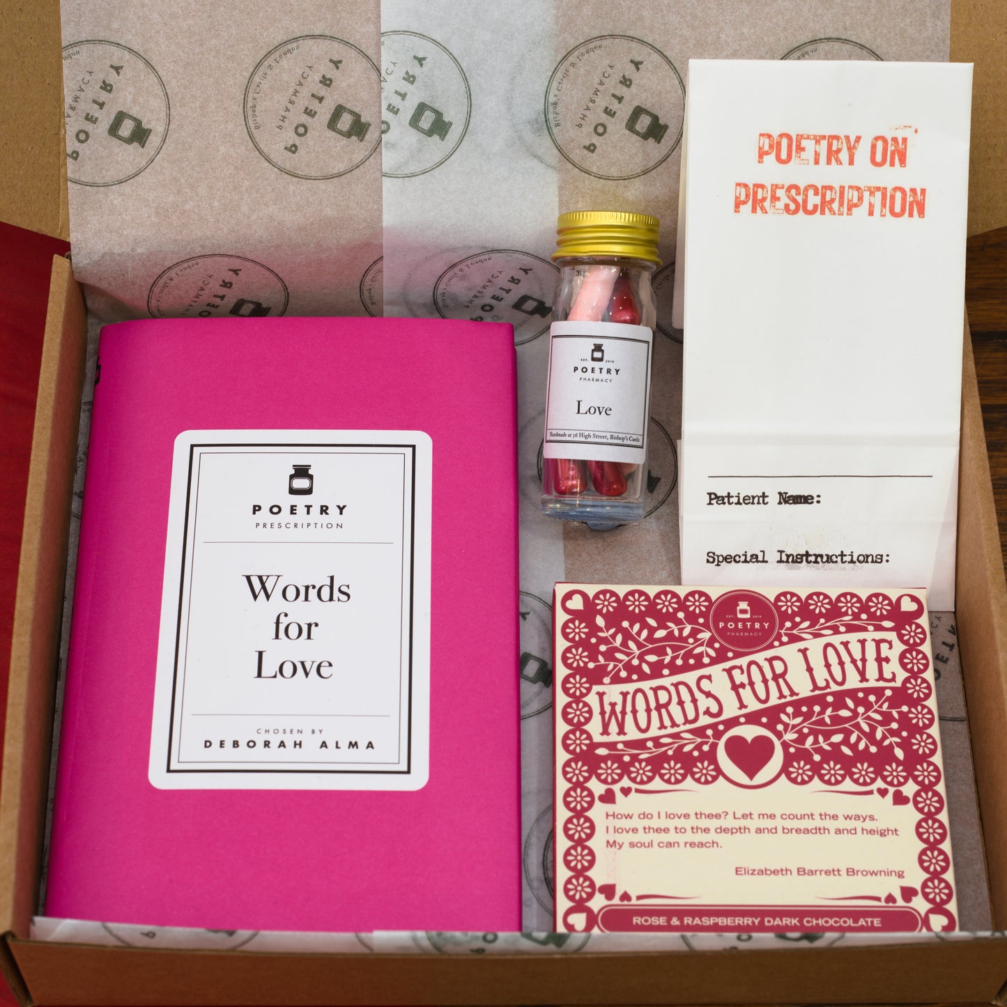 Words For Love - Poetry Prescription Gift Box