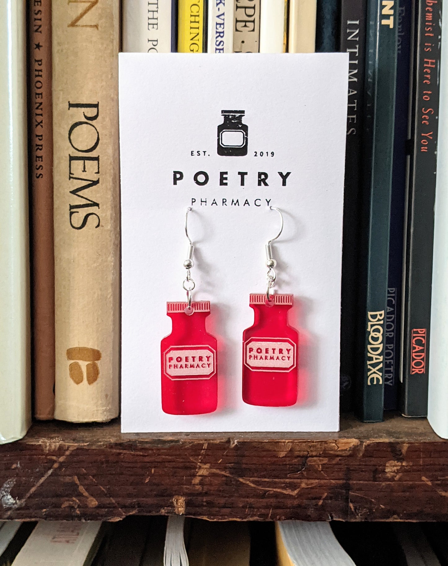 Earrings - 'Poetry Pharmacy'